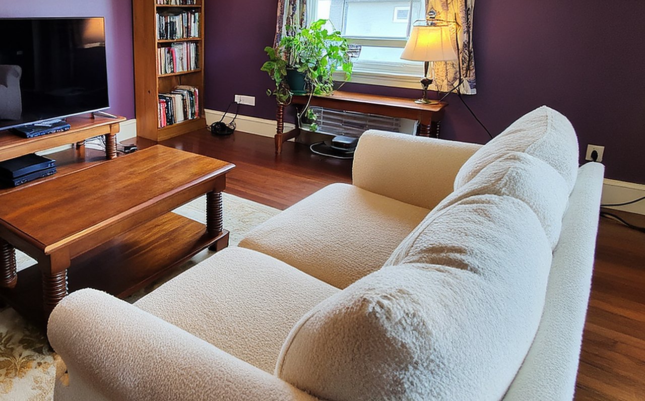 78.9 Loveseat Sofa Cloud Boneless Couches for Living Room, Modern Modular Sectional Sofa in the 90 frends room scene