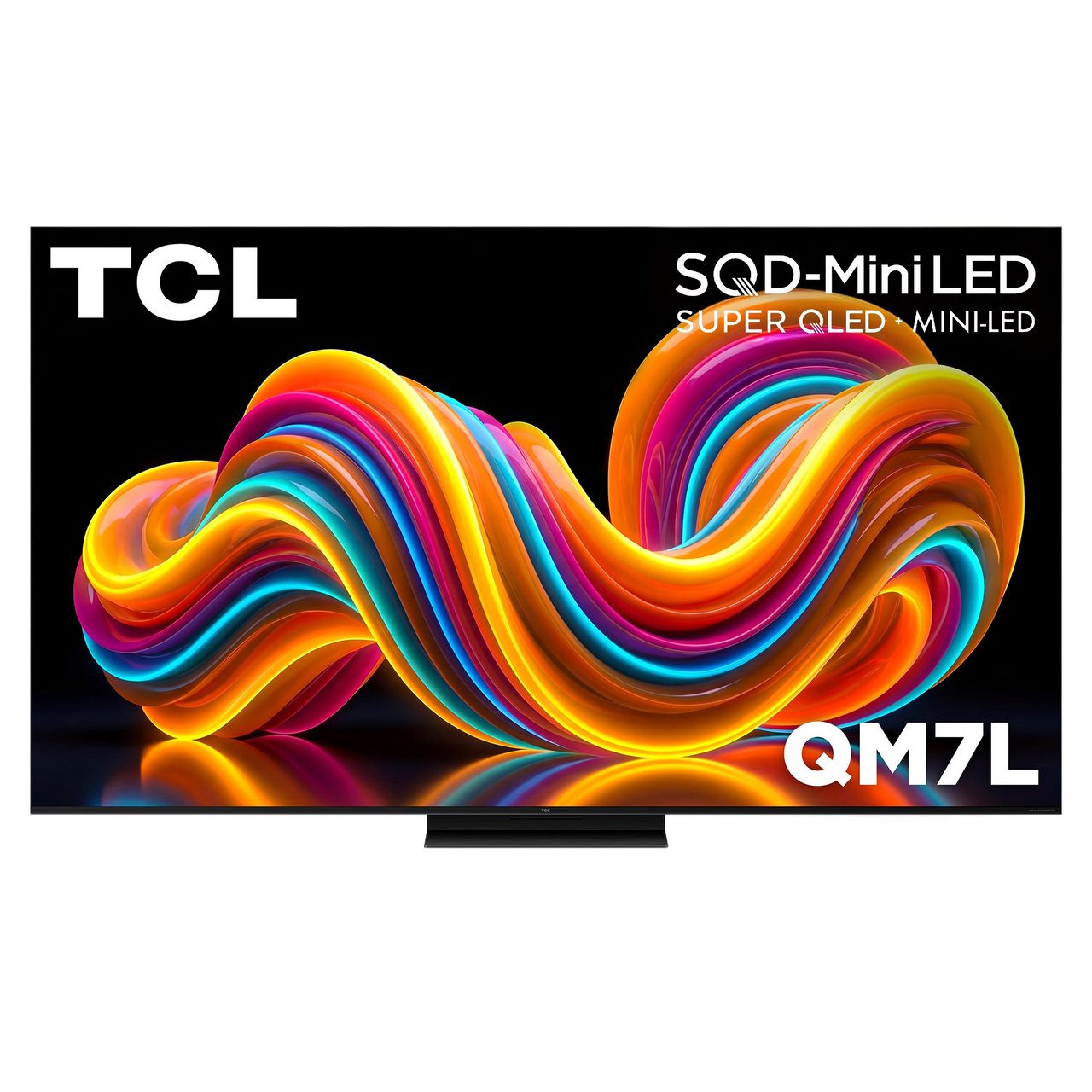 TCL 75" QM7L SQD-Mini LED 4K Google TV, official front product image