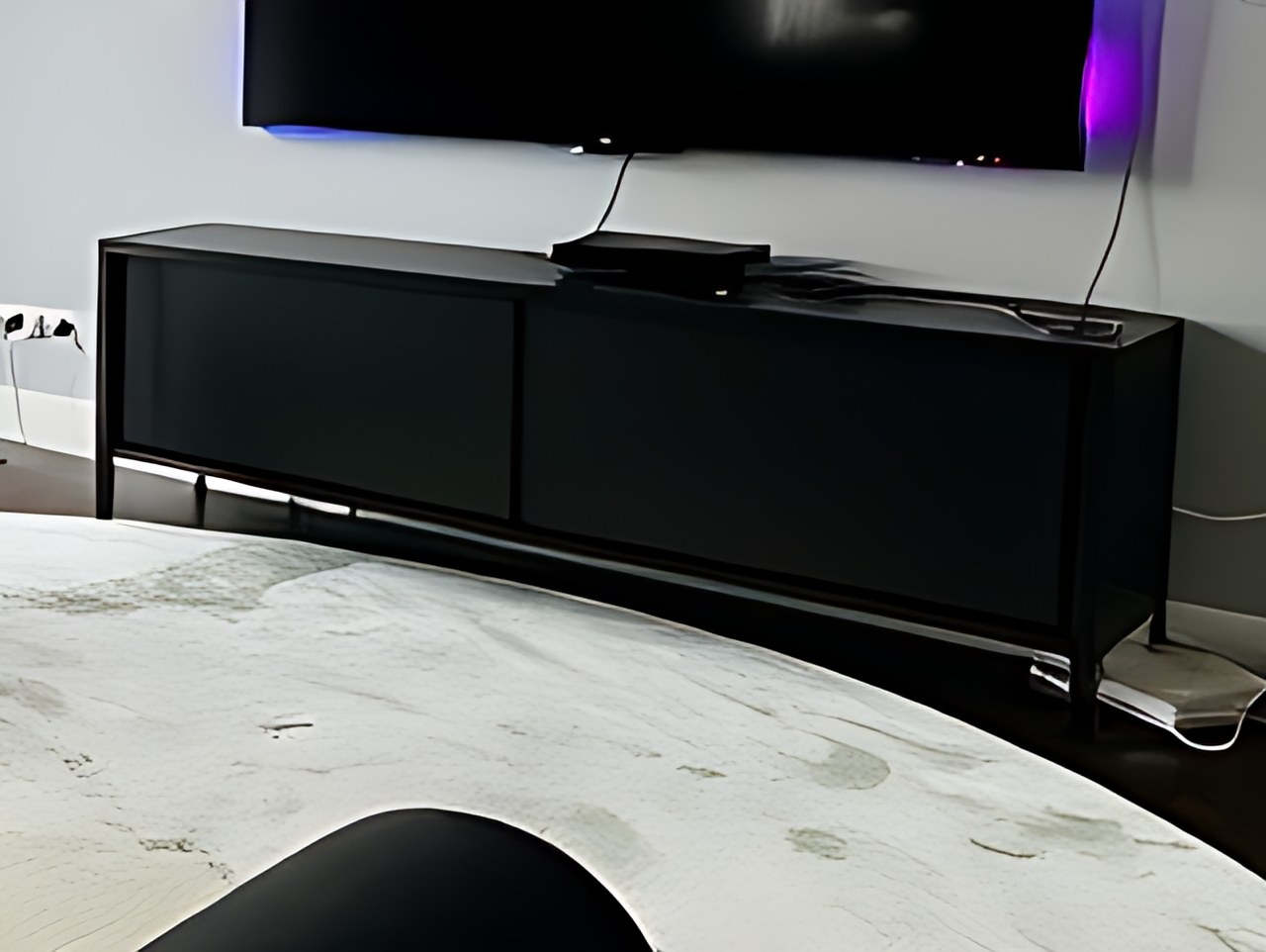 BIAIEMN Modern TV Stand with Storage in the gta6 cozy room v2 scene