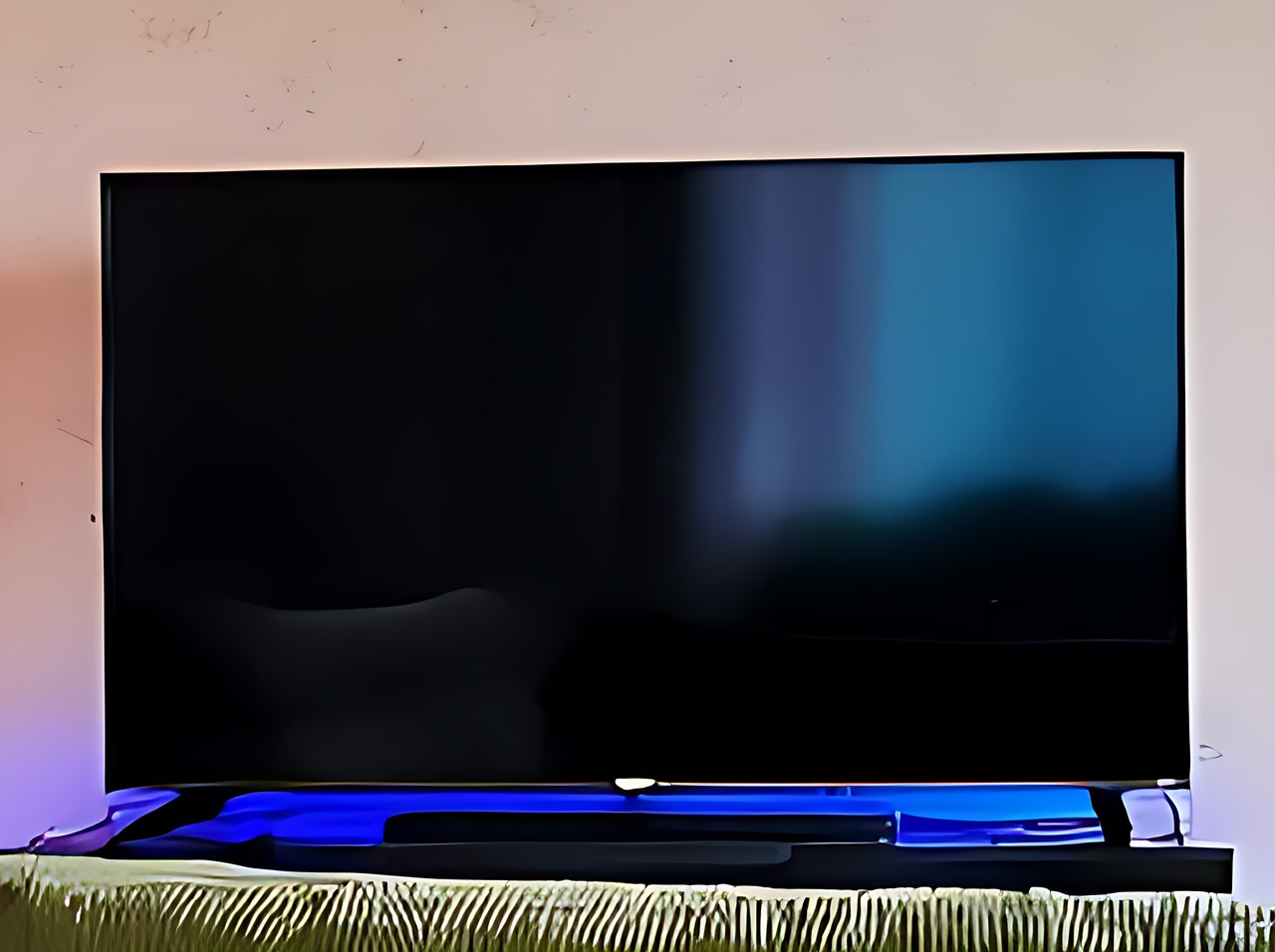 Samsung 75-Inch Class U8000H Series Crystal UHD, 4K, Smart TV, 2026 Model in the gta6 cozy room scene