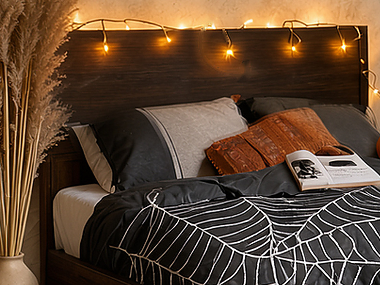 Close-up of the 20-inch square striped throw pillow