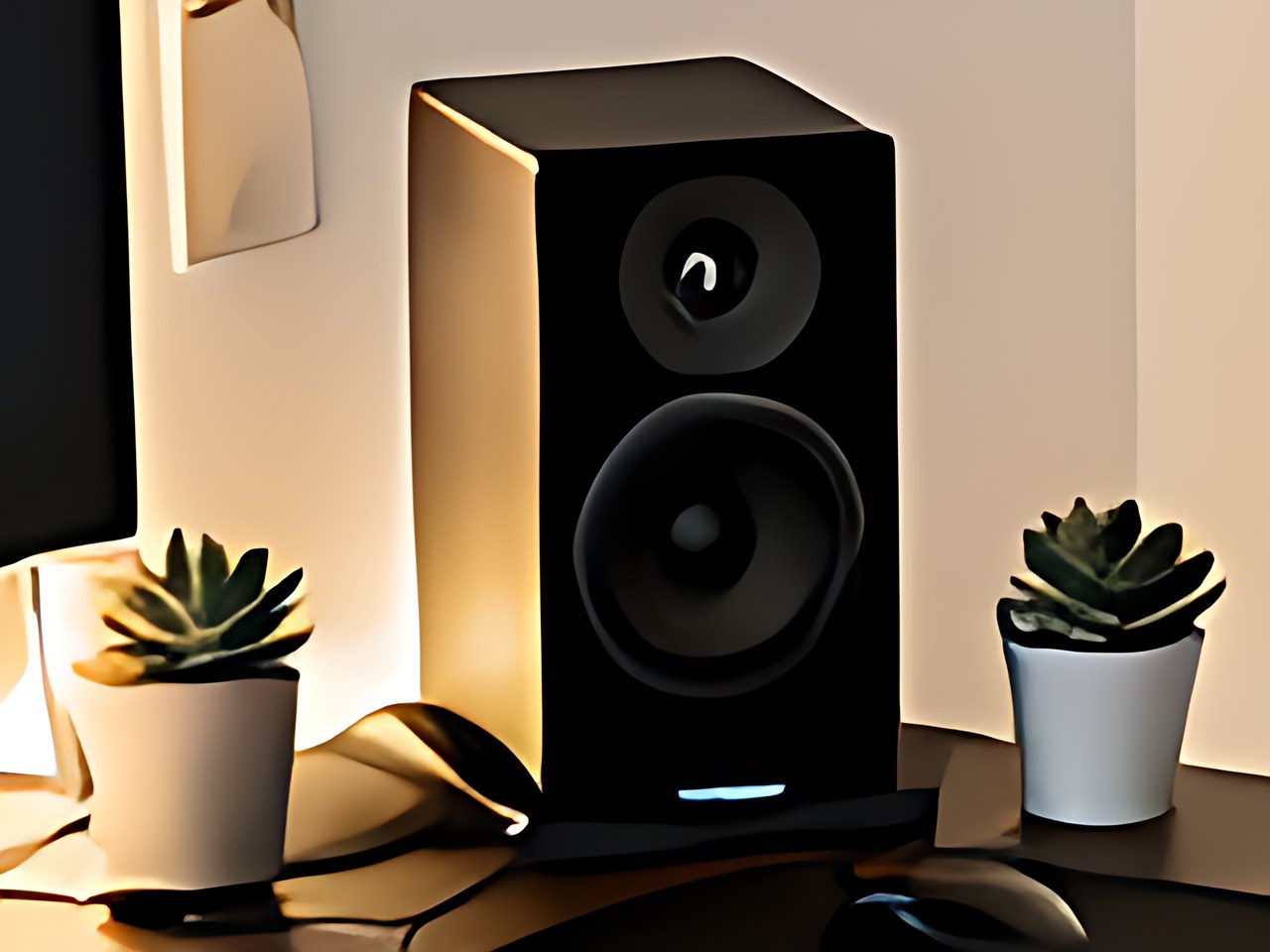 WMQ Powered Bluetooth 5.3 Bookshelf Speakers，Black