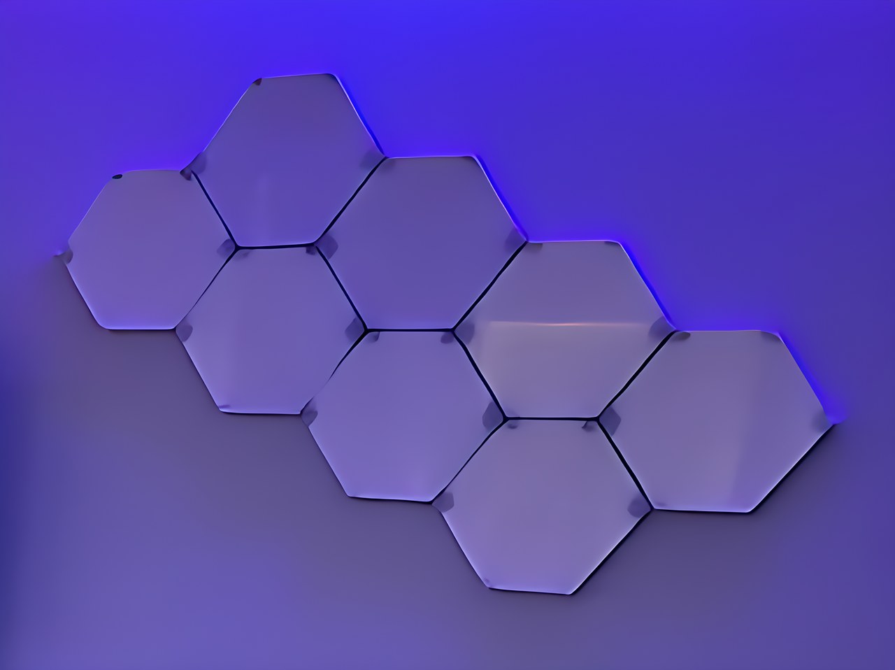 Glide Hexagon LED Light Panels (6 Pack)