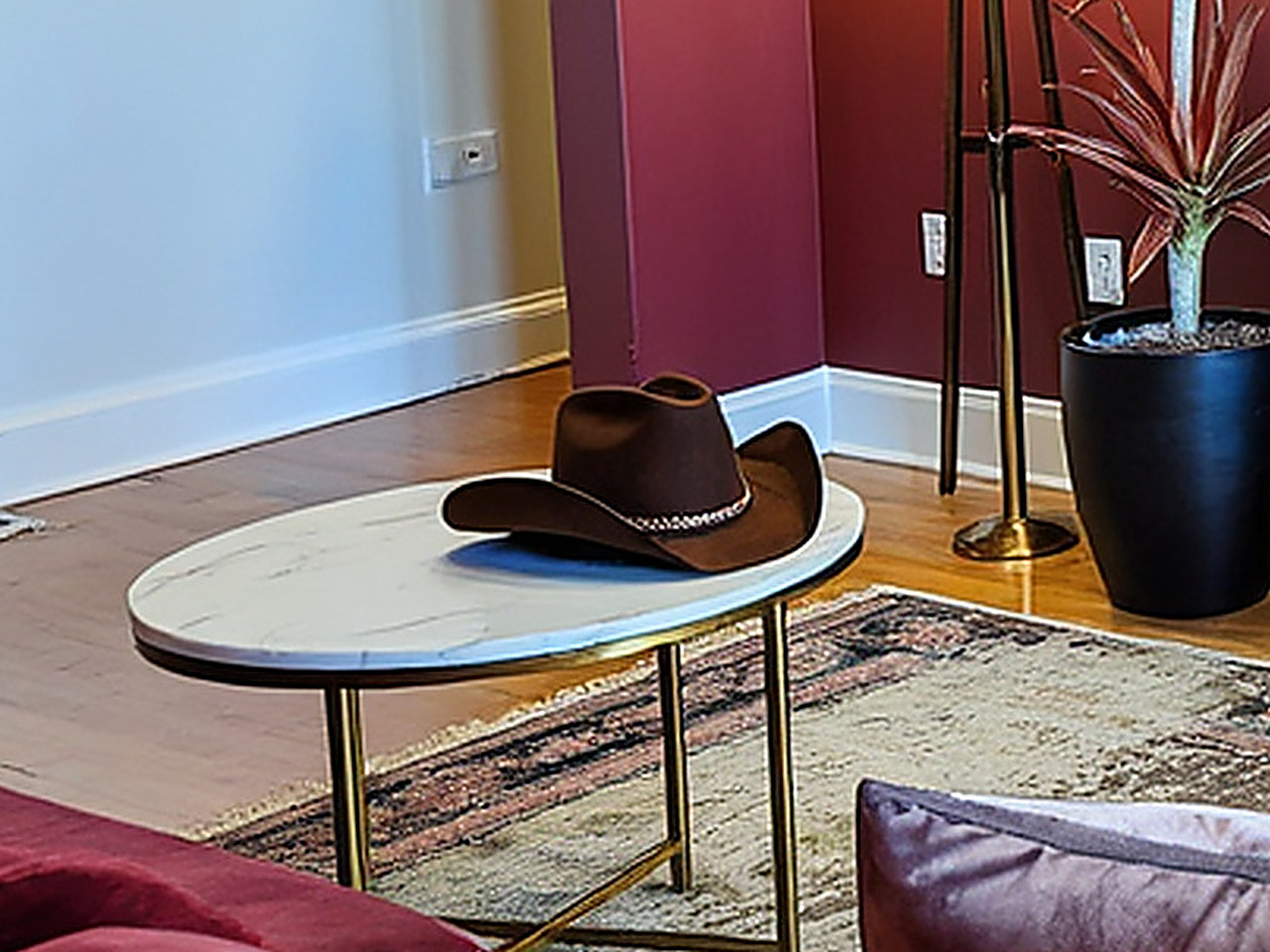 COLLECT PRESENT Plain Felt Cowboy & Cowgirl Hat for Men and Women