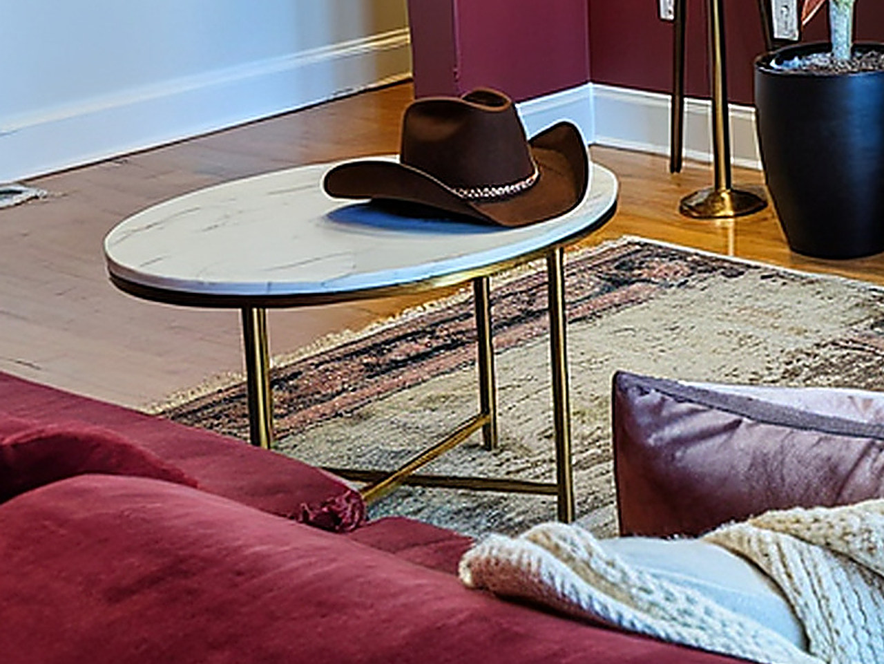Tribesigns 46.45” Rectangle Coffee Table