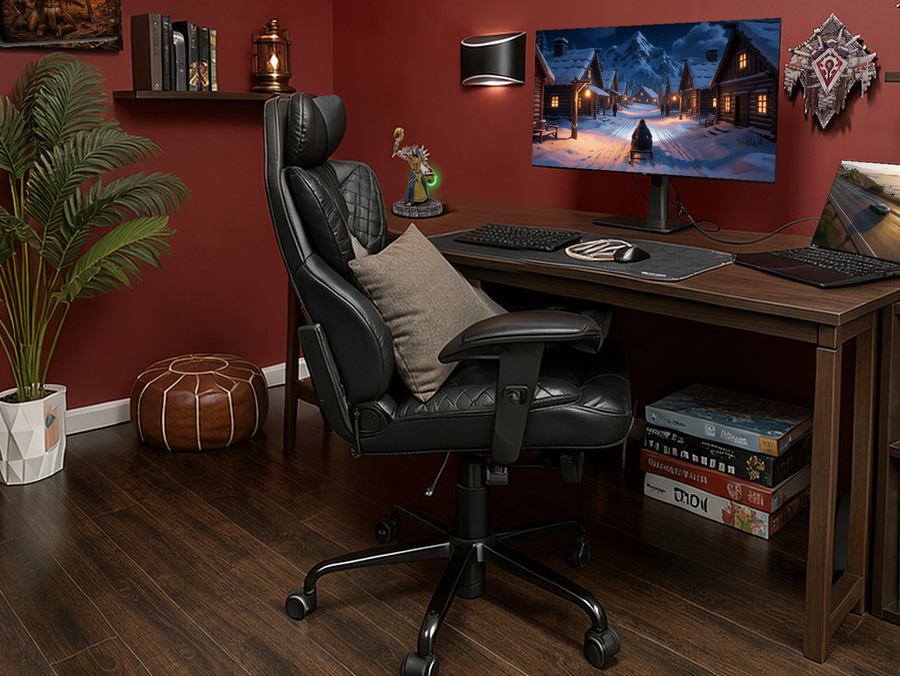 COMHOMA Big and Tall Office Chair Heavy Duty Wide Ergonomic Gaming Chair with Deluxe Embos